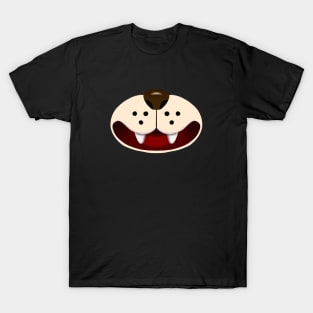 Funny Puppy Smiley Mask - Hameoart T-Shirt